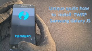 How to install TWRP Recovery on Samsung Galaxy J5 | Flash TWRP v.3.1.1 SM-j530F with Odin