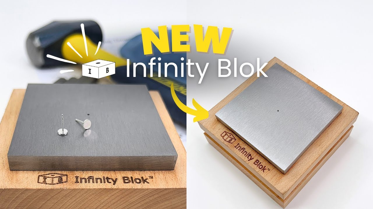 Introducing the INFINITY BLOK ⭐️ The Ultimate Tool for Earring Post Stamping!