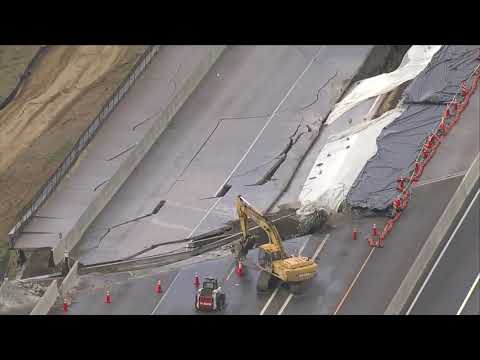 Video Shows Highway 36 Continues To Collapse Youtube