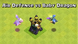 Every Level Air Defense vs Every Level Baby Dragon - Clash of Clans
