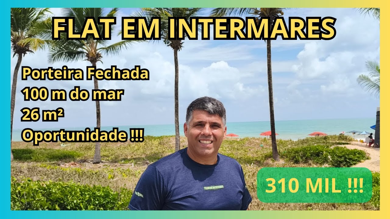 🏖️ FLAT em Intermares – 26m² – Mobiliado – A 100m da Praia – Ideal para Investidores!