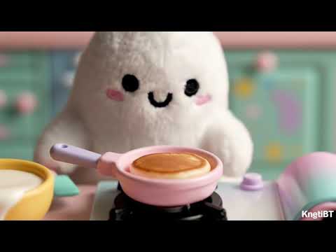【ASMR】A little ghost making pancakes on a day off｜Relaxing videos