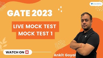 Live Mock Test | Mock Test 1 | GATE 2023 | Ankit Goyal | Kreatryx GATE - EE, ECE, IN