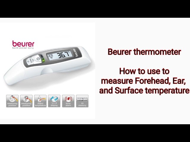 Beurer thermometer || How to measure Forehead, Ear, and Surface temperature  - infrared thermometer - YouTube
