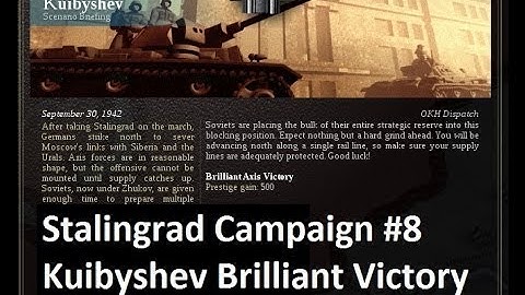 Lets Play: Unity of Command - Stalingrad Campaign: Kuibyshev Brilliant Victory (HD)