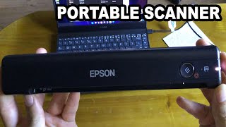 epson workforce es-50 portable scanner - unboxing and testing