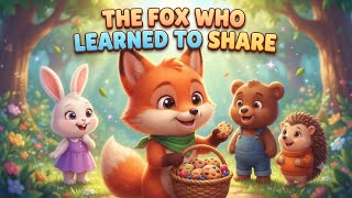 🦊 The Fox Who Learned to Share | Fun & Heartwarming Kids Story | Tiny Champions