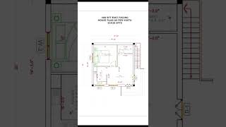 20X22 Sqft East facing 1bhk house plan as per vastu #house #home #viral #video #shorts #shortvideo