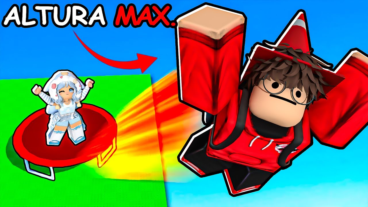 Cheguei na ALTURA MAXIMA Pulando no Roblox!