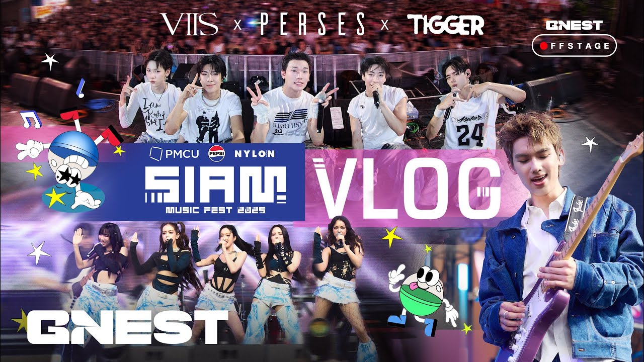 [G’NEST OFFSTAGE] | Vlog EP.24 - PERSES, VIIS & TIGGER AT SIAM MUSIC FEST 2025 🎤✨