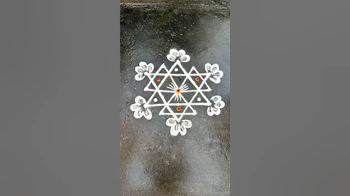 Simple Kolam #muggulu #shorts #rangoli
