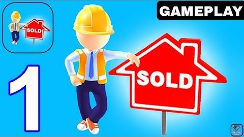 House Flip Master - Gameplay Walkthrough Part 1 Tutorial Levels 1-2 Sell House (iOS,Android)
