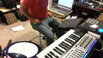 Ableton test--Yamaha DTX Multi12, KORG Wavedrum Global, Ableton Live