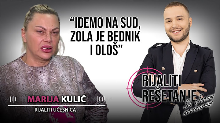 RIJALITI REŠETANJE - Marija prijavila Zolu policiji, dobija zabranu prilaska: Ošurila i po Milici