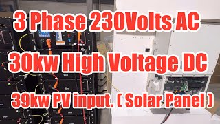 3phase 30kw Hybrid On/Off-grid Solar Inverter | High Voltage DC battery | Low Voltage AC OUTPUT
