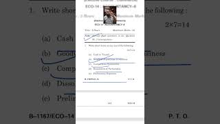 IGNOU ECO 14 Question Paper Dec 2025 | IGNOU ECO 014 Accountancy II Question Paper