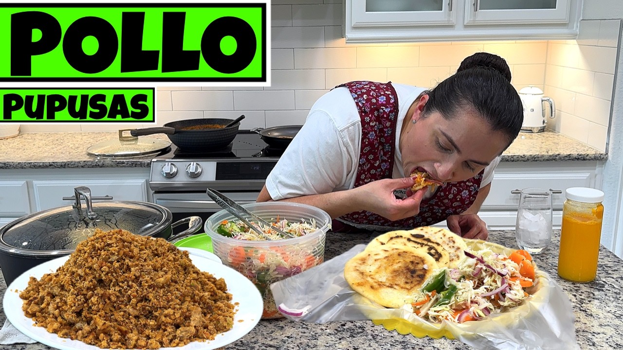 Carne de pollo para pupusas - **PASO A PASO** para principiantes [tutorial 10]