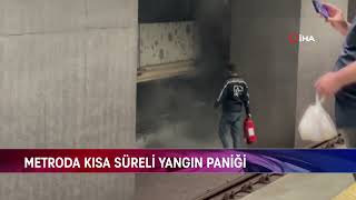 Metroda Kisa Süreli̇ Yangin Pani̇ği̇