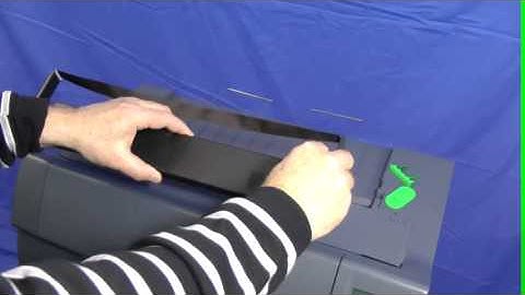 Changing a ribbon in the Tally T2365/T2380 Printers