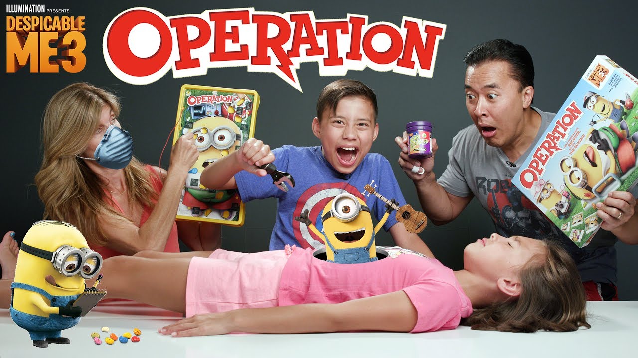 skits aadi MINION OPERATION CHALLENGE!!! Despicable Me 3 Surgery with BEAN BOOZLED!
