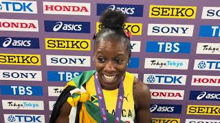 Celebrity Shericka Jackson Reflects On 2025 Season + Shelly-Ann Fraser-Pryce Legacy After 200m Bronze in Tokyo Net Worth