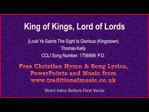 King Of Kings Hymn Lyrics Music Youtube