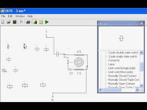 start / stop motor using ekts 4 - YouTube