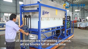 Koller 3tons direct cooling ice block maker with water cooling system