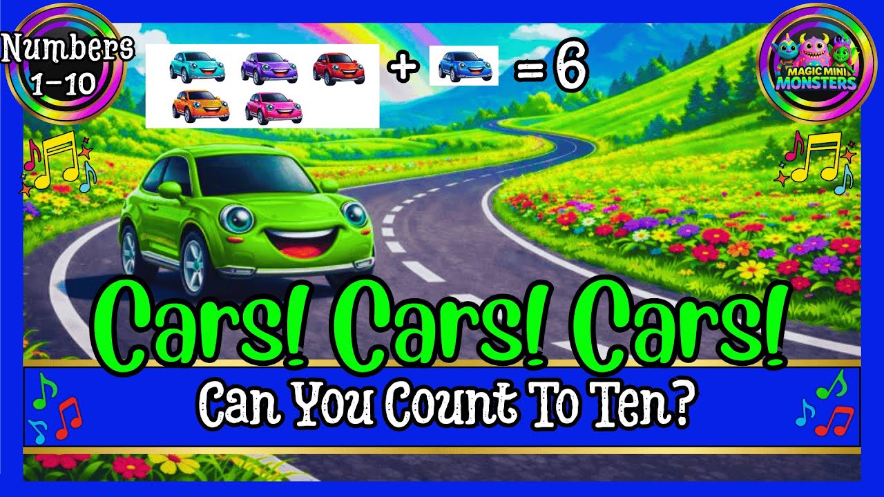Car Math Ios Car Math 1 to 10 | Race Car Math | Math for Kids | Magic Mini Monsters ...