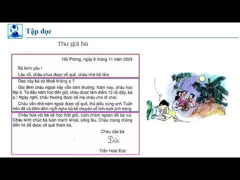 Tuần 10 - Tập Đọc - Bài: Thư gửi bà