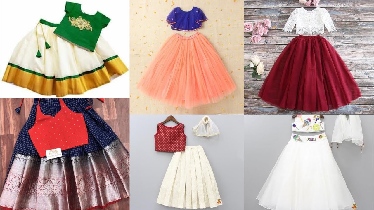 Trendy festive collection lehanga, choli,crop top skirt design ideas/for kids/sadhu vadhu