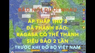 Low pressure #3 becomes a storm: May become a Super typhoon twice before making landfall #weather...