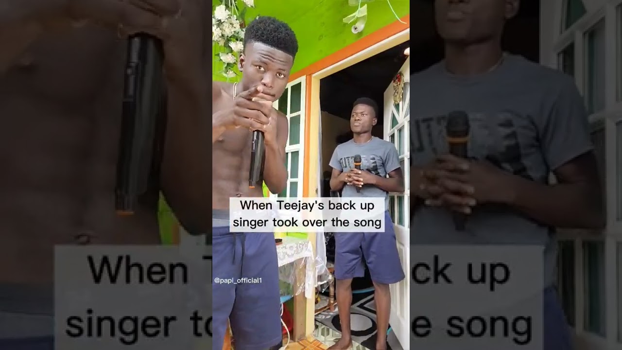 When Teejay's back up singer took over the song 😂 