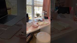 Famous My Cozy desk ☁️💖 #desksetup #laptop #short Net Worth