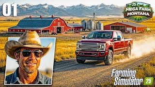 BUILDING THE $10M MEGA HQ! Silos, Barns & Garages│FS25│MEGA FARM│Timelapse #1