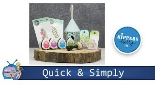 Gebruik de ThinLits-Flower Scallop van Sizzix, voor leuke decoraties op een kaart of een label.