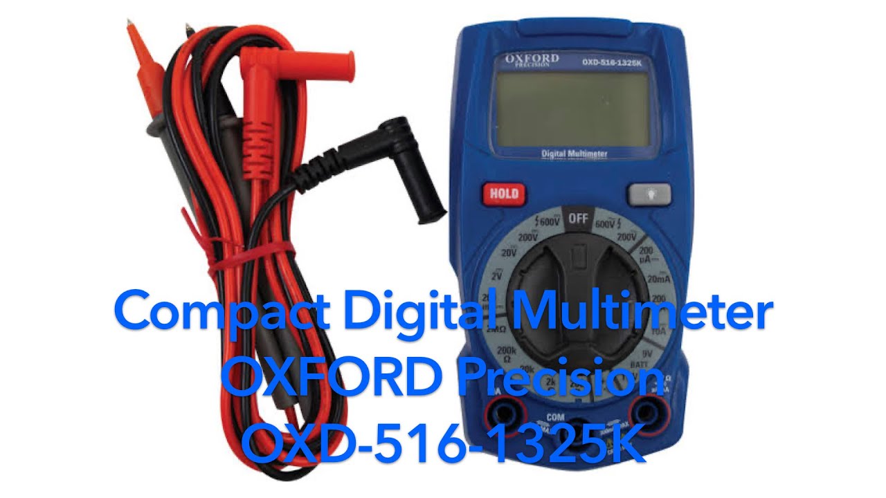 Compact Digital Multimeter OXFORD Precision OXD5161325K YouTube