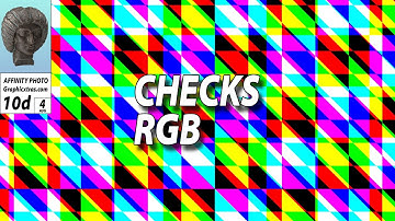 RGB Checkers Design In Affinity Photo | How To | Amazing Colorful Backgrounds In Seconds