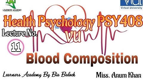 Health Psychology (PSY408) VU Urdu | Lecture No. 11 | Learners Academy By Bia Baloch