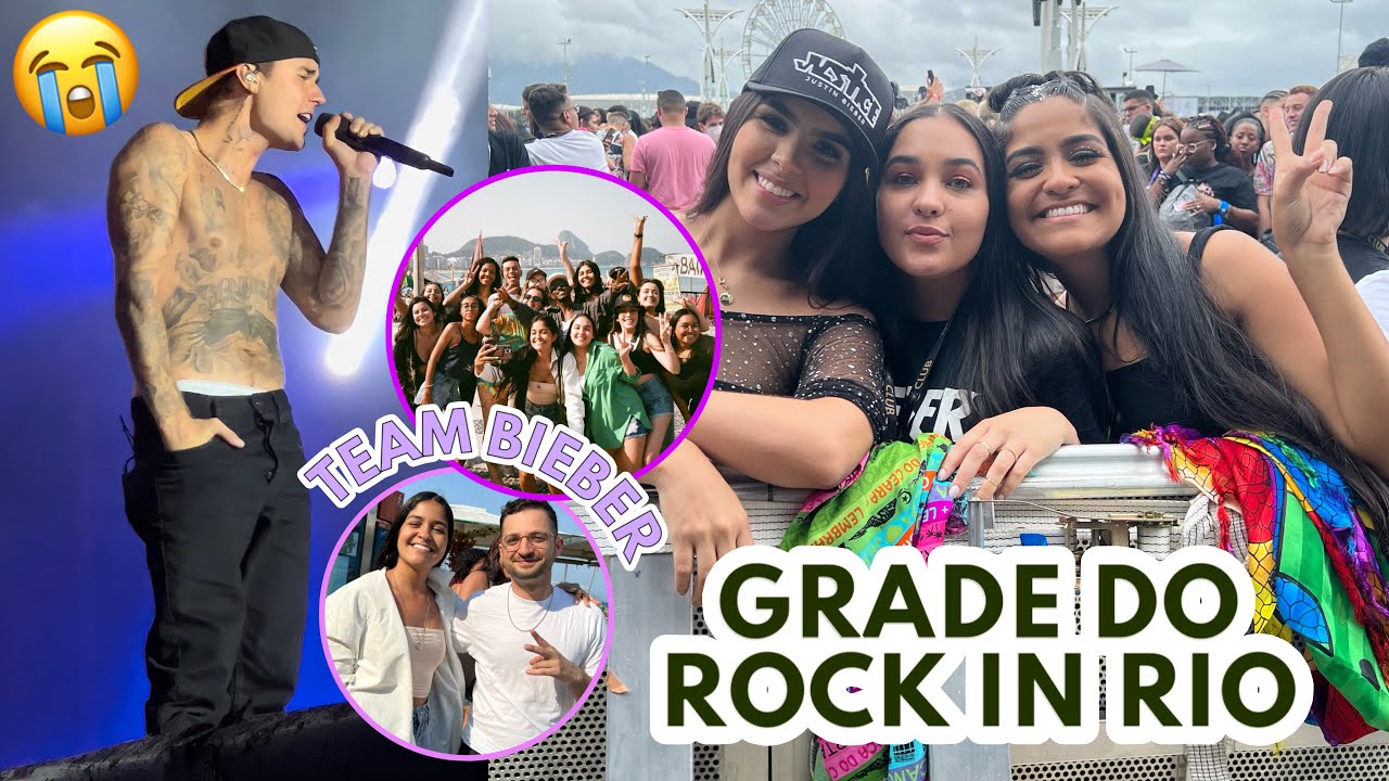 GRADE DO JUSTIN BIEBER NO ROCK IN RIO - CONHECI A TEAM BIEBER E O POST MALONE 😭♥️