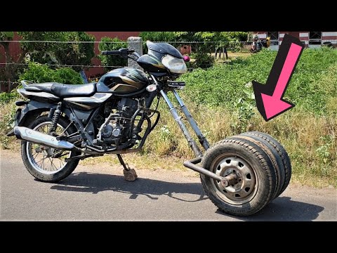 Thumbnail for बाइक में लगाए गाड़ी के तीन बड़े टायर | बहुत मजा आया- CAR TYRE IN BIKE | Experiment By BLADE XYZ |