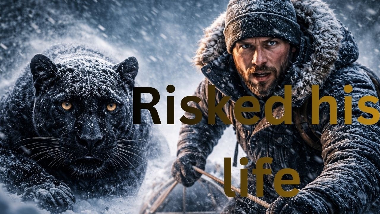 He Found an Injured Black Panther in a Deadly Snowstorm… What Happened Next Shocked Everyone