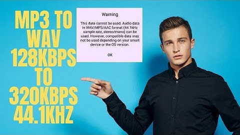 Convert Mp3 into WAV Format | Convert Audio data 128KBps to 320Kbps | 44.1Khz