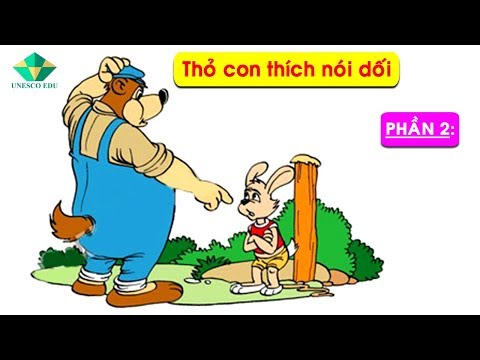 Video Bài 4: Thỏ con thích nói dối - Bé tập đọc truyện P2 - YouTube