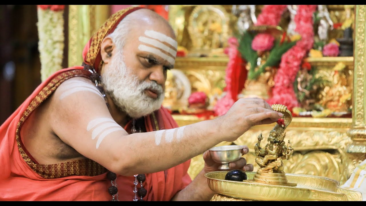 Special Puja to Sri Narasimha Swami at Gurunivas, Narasimhavana, Sringeri, on Narasimha Jayanti