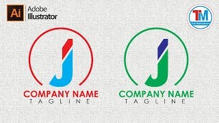 How to create J letter logo in illustrator How to create J letter logo in illustrator
