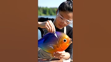 Watch This Magical Glass Fish Transform! 🌈✨|AI