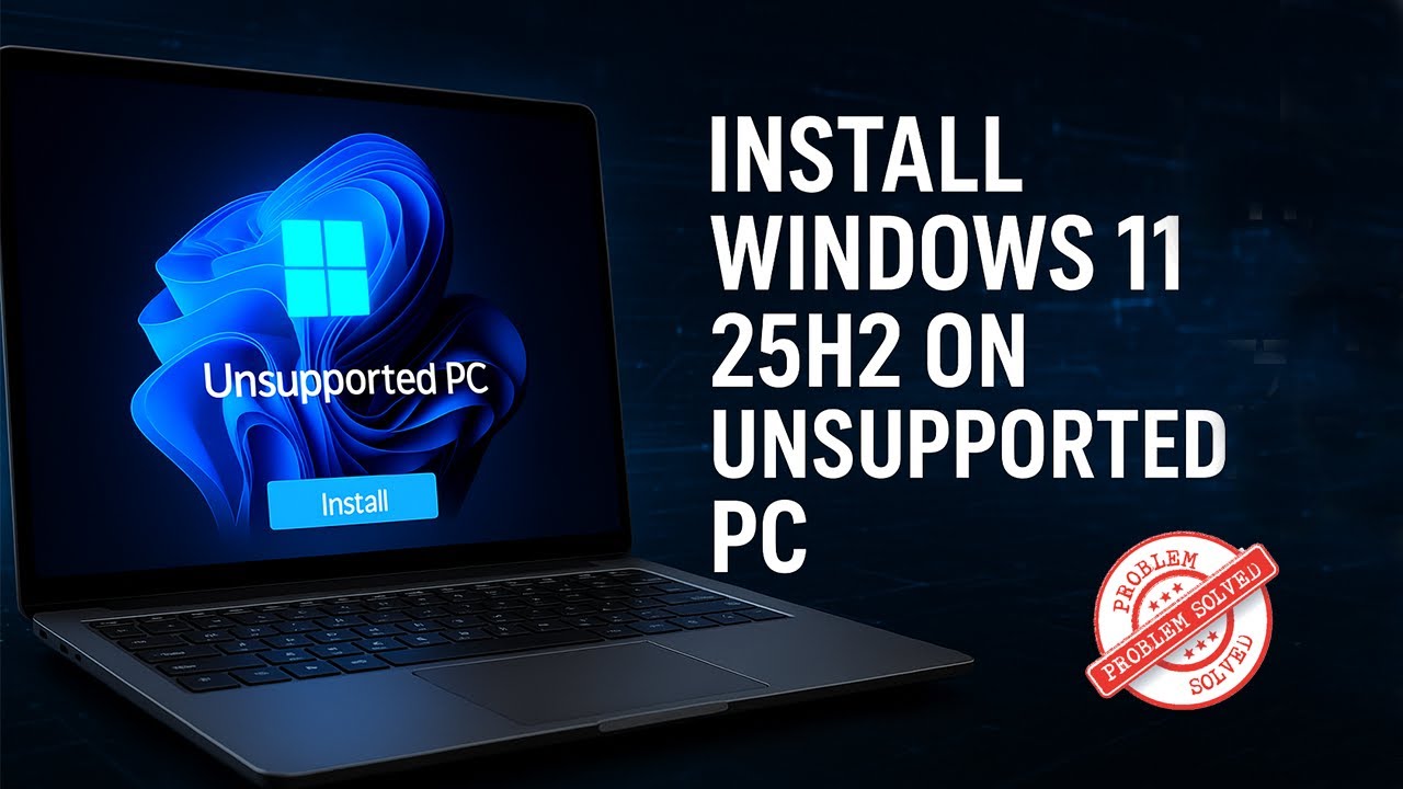 Install Windows 11 25H2 on Unsupported PC | Step-by-Step Guide - YouTube