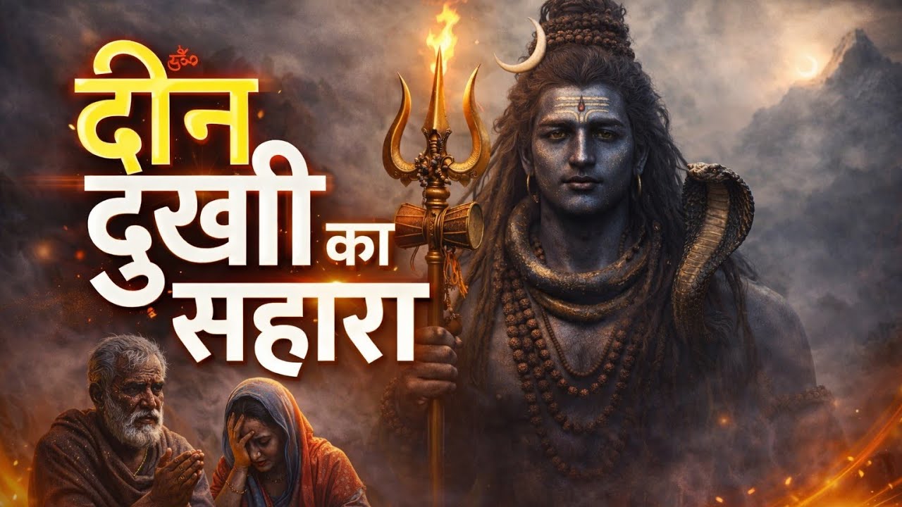 🌼Latest soulful Shiv Bhajan 2026| Din Dukhi Ka Sahara Shiv song| Devotional |Peaceful Hindi bhajan