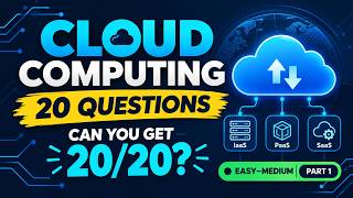☁️ 20 Cloud Computing Quiz Questions | Can You Score 20/20 (Easy–Medium) | Part 1